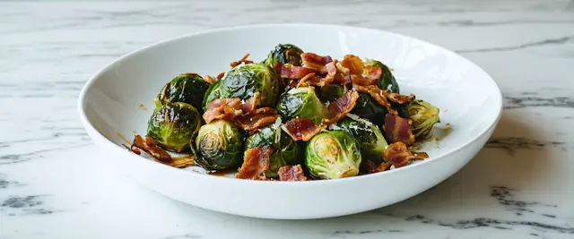 Sheet Pan Roasted Brussels Sprouts and Bacon