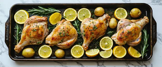 Sheet Pan Roasted Lemon Herb Chicken with Potatoes