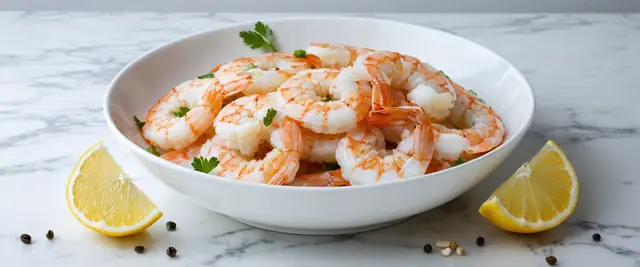 Sherry Wine Poached Shrimp