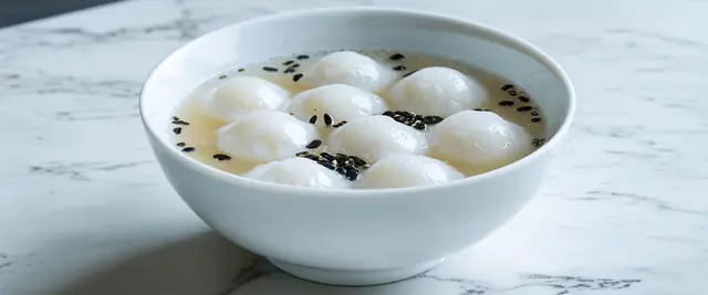 Simple Black Sesame Tang Yuan
