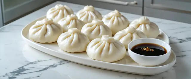Simple Vegetarian Steamed Buns