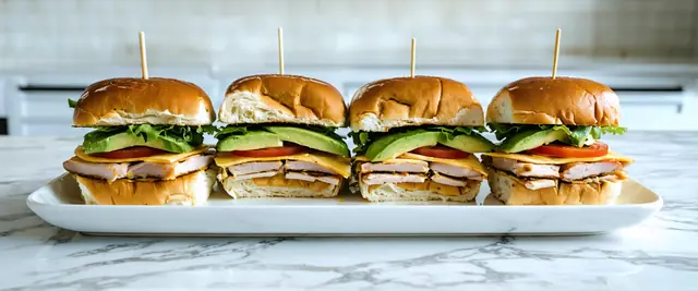 Sliders with Turkey and Avocado