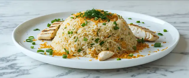 Smoked Rice With Fish (Sabzi Polo Ba Mahi)