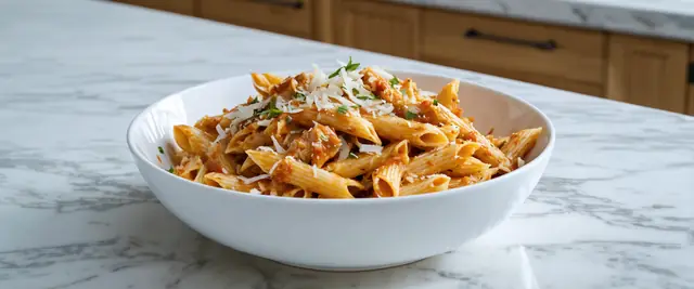 Smoky Chipotle Chicken Penne with Cotija Cheese