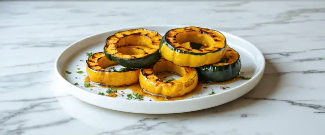 Smoky Maple Grilled Acorn Squash