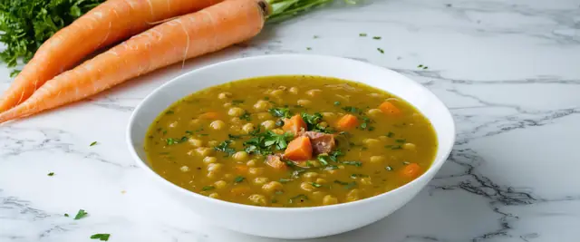 Smoky Split Pea Soup with Ham and Smoked Paprika