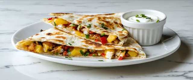Pineapple Chicken Quesadillas? Yeah, No Notes