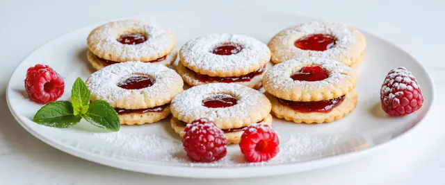 Soft Linzer Cookies