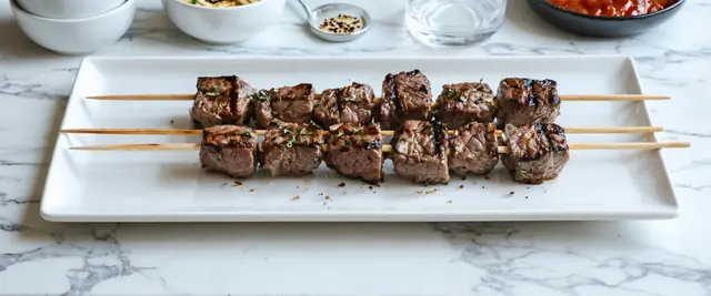 South Dakota-Style Chislic (Grilled Meat on a Stick)