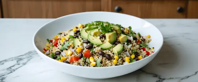 Southwest Quinoa Salad with Black Beans and Corn
