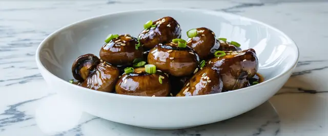 Soy Ginger Glazed Mushrooms