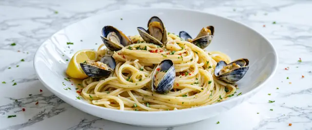 Spaghetti with Clam and Garlic Sauce