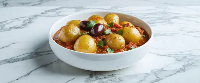 Spiced Potato Tagine (Batata Mchermla)