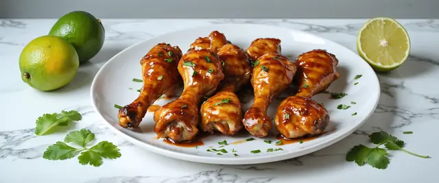 Spicy Mango Glazed Chicken Drumsticks
