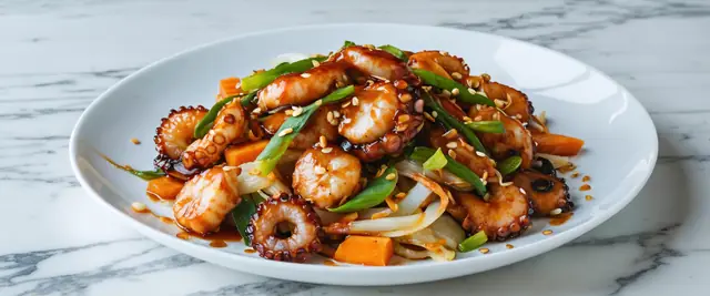 Spicy Octopus Stir-Fry (Nakji Bokkeum)