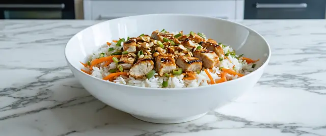 Spicy Peanut Chicken Power Bowl