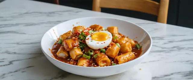 Spicy Rice Cakes (Tteokbokki)