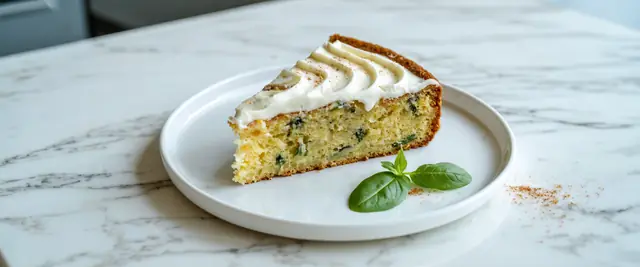 Spinach and Banana Cake with Greek Yogurt Frosting