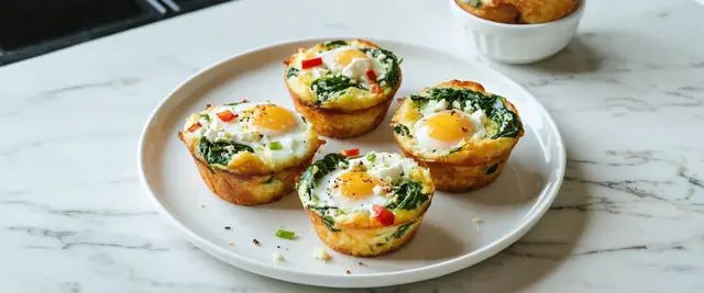 Spinach and Feta Breakfast Muffins