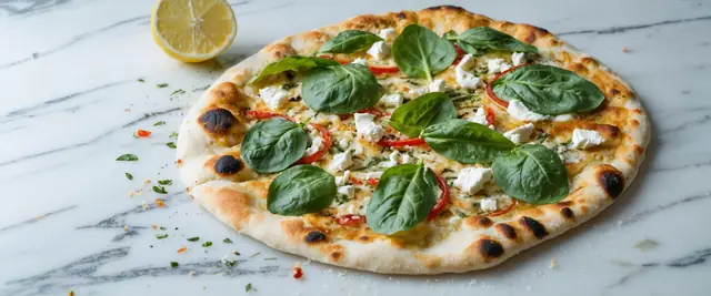 Spinach and Feta Flatbread