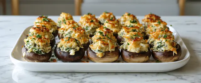Spinach and Feta Stuffed Mushrooms