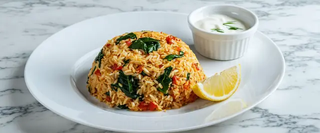 Spinach with Rice (Ispanaklı Pilav)