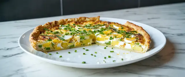 Spring Onion and Potato Frittata with Gruyère