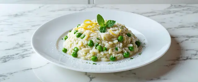 Spring Pea and Mint Risotto