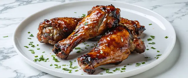Sriracha Honey Glazed Grilled Turkey Wings