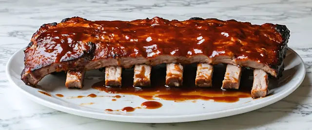 St. Louis Ribs with Cherry BBQ Sauce