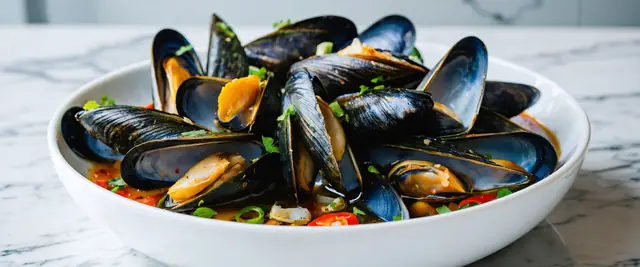 Steamed Black Bean Mussels