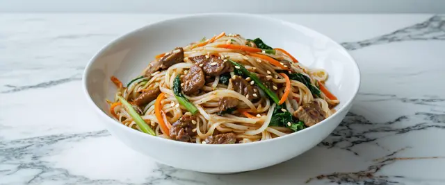 Stir-Fried Glass Noodles (Japchae)