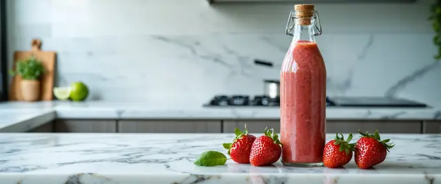 Strawberry Basil Lime Balsamic Vinaigrette