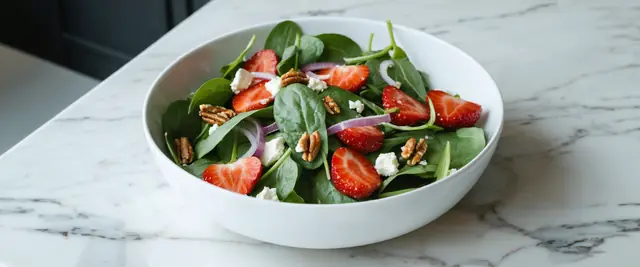 Strawberry Spinach Salad with Balsamic Vinaigrette