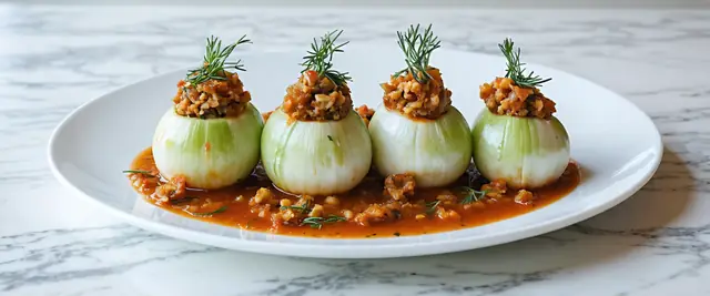 Stuffed Kohlrabi (Töltött Karalábé)