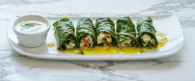 Stuffed Swiss Chard (Silq Mahshi)