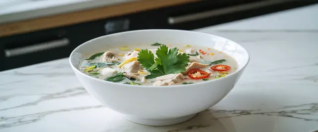 Thai Tom Kha Gai (Coconut Milk Soup with Chicken)