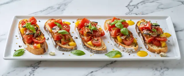 Tomato and Sardine Bruschetta