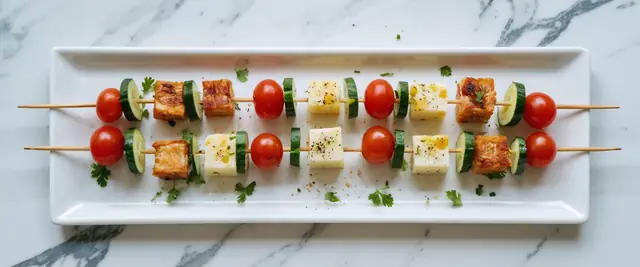 Turkey and Cheddar Skewers