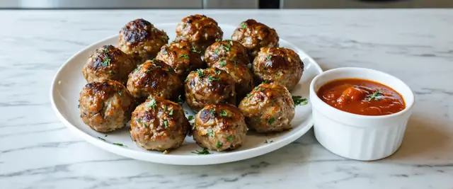 Turkey Meatballs with Marinara Dip