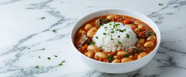 Turkish Bean Stew with Meat (Etli Kuru Fasulye)