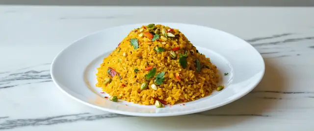 Turmeric and Cumin Spiced Millet Pilaf with Pistachios