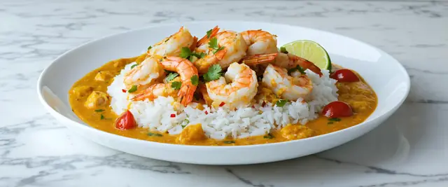 Turmeric Coconut Curry Shrimp