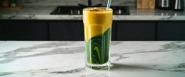 Turmeric Spirulina Swirl Smoothie