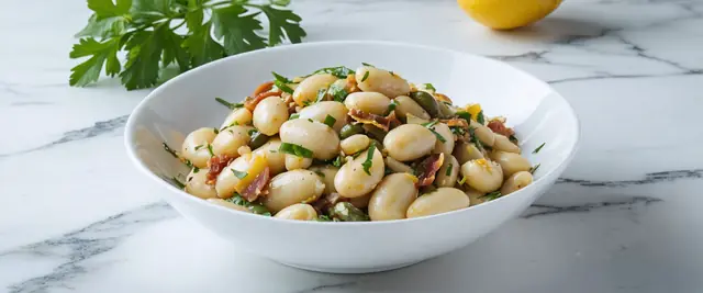 Tuscan White Bean and Anchovy Salad