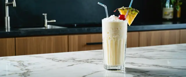Two-Ingredient Pina Colada Cocktail