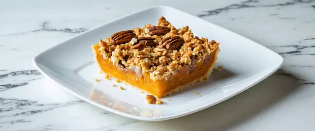Vanilla Bourbon Sweet Potato Casserole with Pecan Streusel