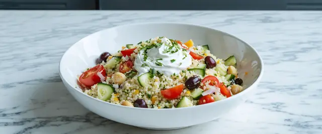 Vegan Mediterranean Couscous Bowl