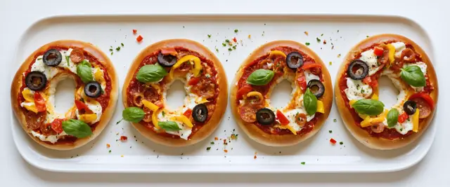Vegan Pizza Bagels