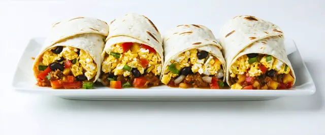 Veggie Breakfast Burritos